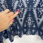Denim & Supply  Ralph Lauren Size XL Hoodie Blue Gray Tribal Aztec Pattern Women Photo 7