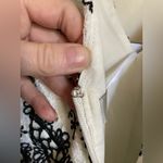 Adelyn Rae New Nola White with Black Embroidered Floral Woven Frill Dress #MBG Photo 10