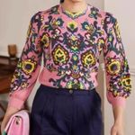 NWT‎ Boden Printed Cotton Jumper Size 8 in Azalea Pink Photo 0