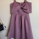 ASOS Maternity Bow Mini Dress in Soft Lavender size 8 NWT Photo 0