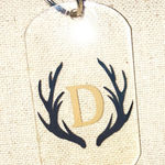 None D monogrammed deer antler keychain Photo 0