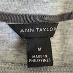 Ann Taylor  Sweatshirt Womens Medium Floral Embroidered Gray Photo 1