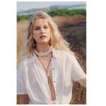 Free People  x We The Free Float Away Shirt Size Medium Photo 2