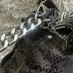 Michael Kors  Megan TZ Convertible Embossed Snakeskin Leather Shoulder Bag Photo 5