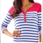 Lilly Pulitzer  Adair Striped Pullover Sweater Size Small 100% Cotton Photo 0