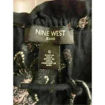 Nine West - Women's Black Floral LS Top, S/M Photo 5