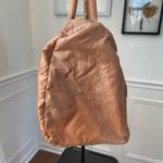 Vintage 70s 80s Bijoux Tan Puffy Nylon Bag Satchel Tote Purse Caramel Large Photo 10