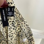 VERO MODA Ruched Asymmetrical Satin Animal Print Skirt Size Small Photo 7