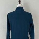 The North Face  Blue Green Quarter Zip Fleece Pull Over Sweater, Sz Small Photo 7