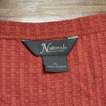 Natural Reflections Natural‎ Reflections Womens Peach Coral Split Neck Waffle Knit T-Shirt Size XL Photo 2