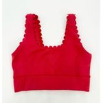 IVL Collective NEW Womens Red Bittersweet Scallop Crop Top sports bra size 4 Photo 4
