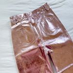AMYLYNN Metallic Pink Straight Leg Trousers Photo 1
