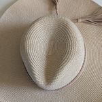 Beach It Up Tan Straw Hat with Braided Rope Tassels — Never Worn Photo 7