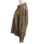 Rails  NWT Noemi Snake Print Long Sleeve Blouse Brown Women’s Size Small Photo 2