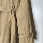 Norma Kamali Double Breasted Trench Coat Jacket Women's Tan Size Medium Photo 6