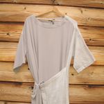NWT Pas de Calais Lagenlook Oversize Wrap Dress Tan Photo 4