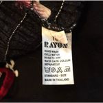 Black sun dress swimsuit cover up with red and white florals Photo 2