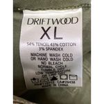 Driftwood  Womens Green Floral Embroidered High Rise Straight Denim Jeans Size XL Photo 3