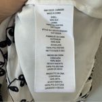 Joie  Alpheus White & Black Floral Eyelet Ruffled Silk Dress Size Small Photo 6