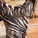 Susan Lawrence  Black and White Zebra Print Top Photo 1