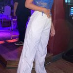 SheIn White Parachute Pants Photo 2