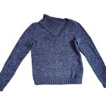American Living  Women’s Blue Cowl Neck Sweater Large Photo 0
