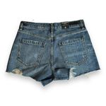 BLANK NYC Womens Blue The Barrow Vintage High Rise Denim Cut Off Shorts 28 Photo 1