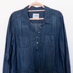 Sonoma ‎ Womens Dress Size L Blue Denim Chambray Casual Boho Western Cottagecore Photo 1