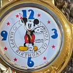Disney Vintage 90s  Mickey Mouse Lorus Musical Watch Happy Birthday Photo 10