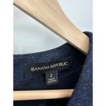 Banana Republic Banana‎ Republic Dark Navy Blue Wool Blend V-Neck Sheath Dress Women's Size 2 Photo 3