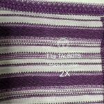 Talbots T by Top Women's Stripe Purple White Long Sleeve Scoop Neck Size 2X Photo 1