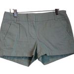 J.Crew Womens 3" Chino 61456 Alpine Blue Cotton Pockets Chino Shorts Size 2 Photo 0