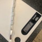 Vintage Sterling silver 925 Bracelet /w genuine Agate stones Black Photo 5