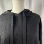 Evereve Women's Black Knit Hoodie Sweater Dress Size L Loungewear Casual Photo 1