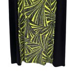 Michael Michael Kors Printed Maxi Dress size Medium Two Tone Abstract Leaf Black Photo 4