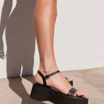 Princess Polly Elanore Black Chunky Platform Sandals Photo 1