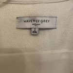 ✨Waverly Grey Cream Sleeveless Lace Overlay Bodycon Dress Size 2 Photo 3