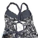 Kona Sol Strappy Back Tankini Top Grey Snake Print Neutral Black White NWOT S Photo 6