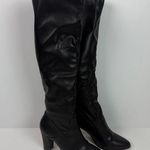 EXPRESS Stovepipe Knee High Black Point Toe Slouch Boots | Size 9 Photo 0