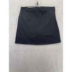 Lands' End  Women's Skort Solid Black Size 16 Cotton Blend A Line Photo 7