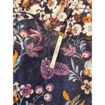 Free People Womens Top Purple Isabelle Tunic V Neck Floral Blouse Flowy Boho XS Photo 4