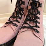 Dr. Martens Combs Suede Combat Boots in Chalk pink Photo 1