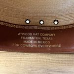 Atwood Hereford Western Cowboy Hat Mexican Palm Leaf Rodeo Ranch Wear Boho 4" Tan Photo 10