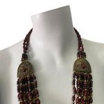 Multi Strand Southwest Style Seed Bead Boho Statement Necklace Bohemian Photo 1
