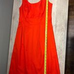 J.Crew Suiting Orange Sleeveless Cotton Sheath Work Business Dress Size 2 Photo 7