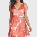 Milly 'Anna' Sz 4 Poppy Red Silk Fit & Flare A-Line Short Cocktail Party Dress Photo 0