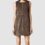 ALLSAINTS ππ Erin Suede Studded Dress Airforce Photo 2