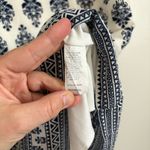 OVI Women’s  Venetian Boutique Dress Tunic Cream/Navy Print Size Medium Photo 3