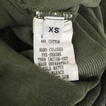 Russ Berens Shirt Women XS Olive Green Basic Layering Neutral Minimalist Vintage Photo 5