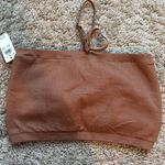 Aerie NWT!! Brown Ruched Halter Top Photo 3